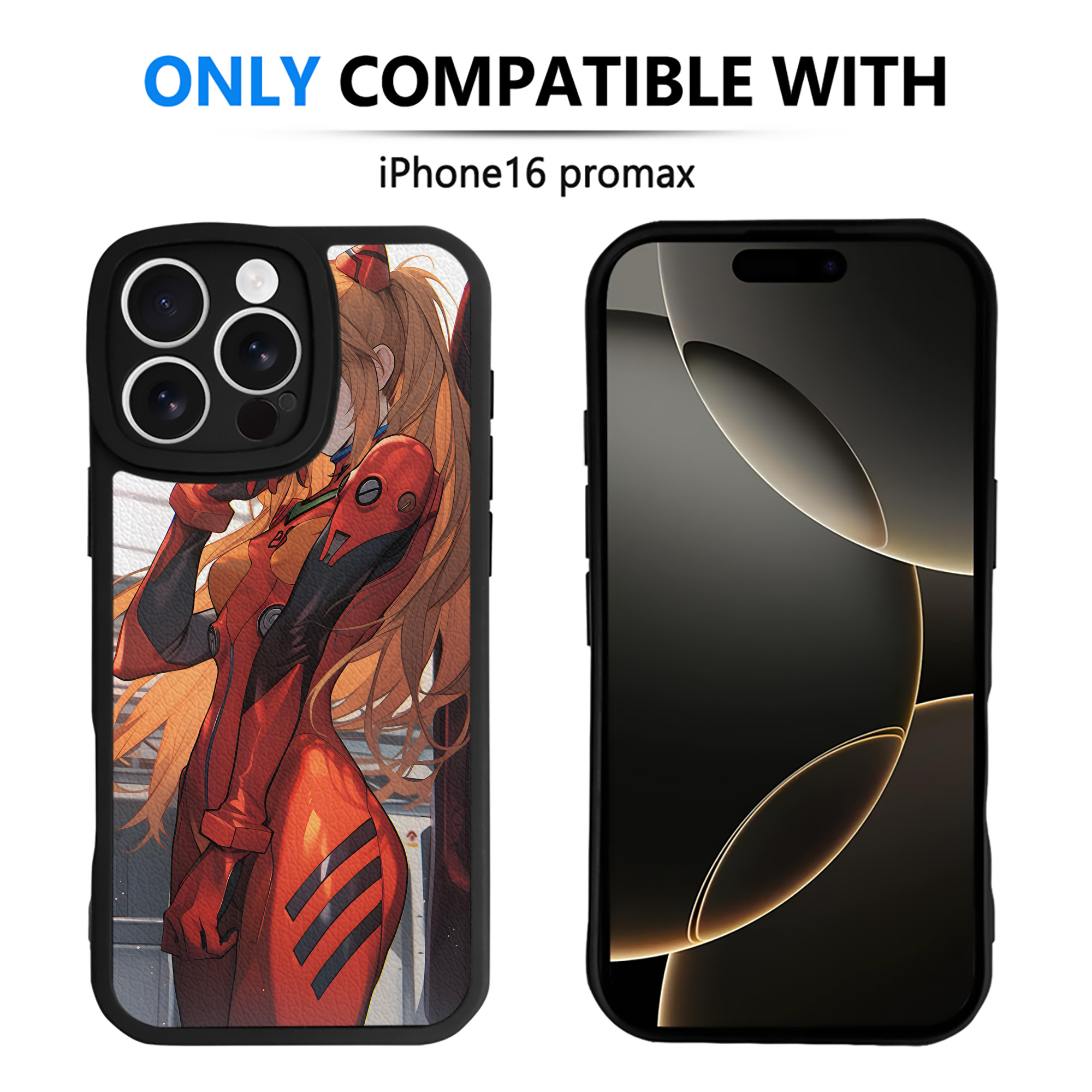 （画像用） EVA 新世紀エヴァンゲリオン 【iPhone 16シリーズ対応】シリコンスマホケース（レザー調） 材質：シリコン
